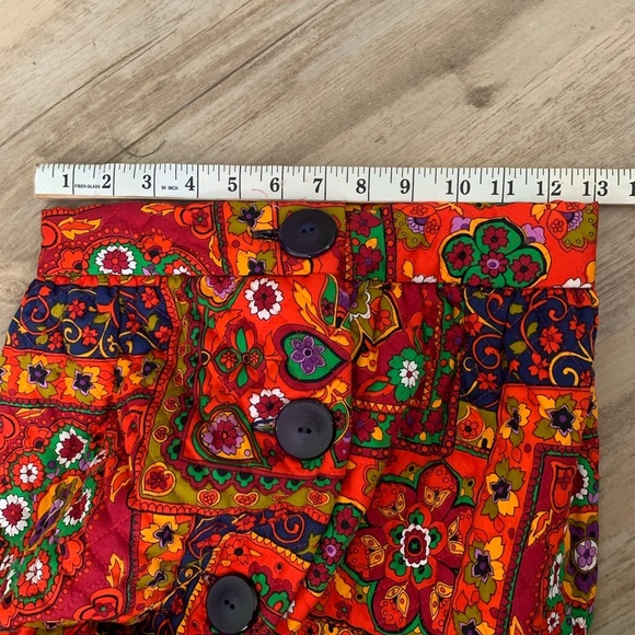 Vintage Skirt Hippy Mod 70s Homemade Skirt Quilted Maxi Medallion - Picture 4 of 15